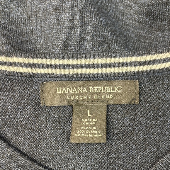 Banana Republic Navy V-Neck Sweater - Picture 2 of 7